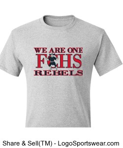 We are one .... Rebels Adult T-shirt Design Zoom